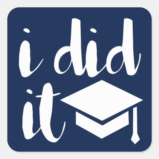 Adesivo Quadrado eu fiz (Frente)