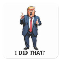 "Eu Fiz Isso!" Cartoon em pé