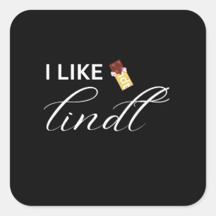 Adesivo Quadrado eu gosto de lindt