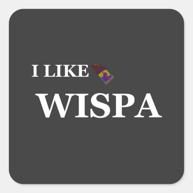 Adesivo Quadrado eu gosto de wispa (Frente)