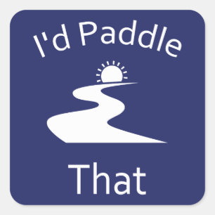 Adesivo Quadrado Eu ia remar isso