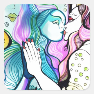 Adesivo Quadrado Eu me amo, ou o Espelho Mágico