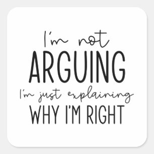 Adesivo Quadrado Eu não estou falando