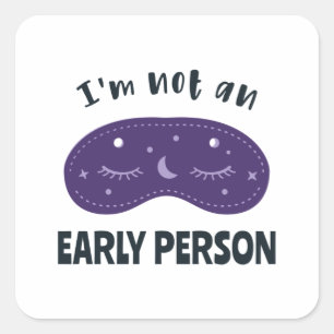 Adesivo Quadrado Eu não sou uma pessoa jovem