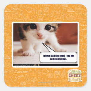 Adesivo Quadrado Eu persigo o awai fing mau