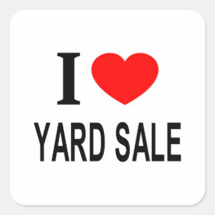Adesivo Quadrado Eu ❤️ PROMOÇÃO DE JARDIM EU AMO PROMOÇÃO DE JARDIM