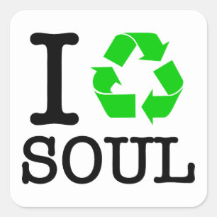 Adesivo Quadrado Eu Reciclar Alma