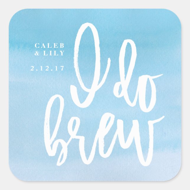 Adesivo Quadrado Eu Respirei Rótulo De Cerveja, Rótulo De Frasco De (Frente)