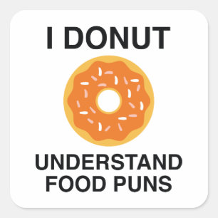 Adesivo Quadrado Eu Rosquinha Entendo Peças De Comida
