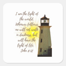Eu sou a Luz. John 8:12 citação com Light House