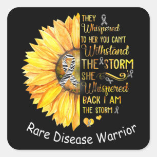 Adesivo Quadrado Eu sou a Tempestade Rare Doease Warrior T-Shirt38
