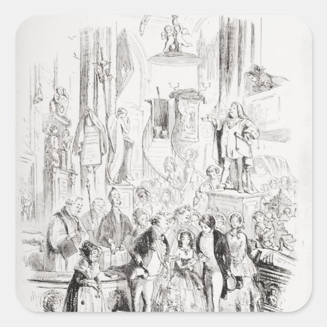 Adesivo Quadrado Eu sou casado (Frente)