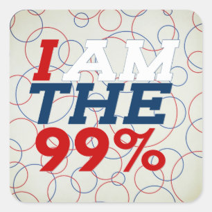 ADESIVO QUADRADO EU SOU OS 99%