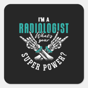 Adesivo Quadrado Eu sou radiologista radiologista radiologia de sup