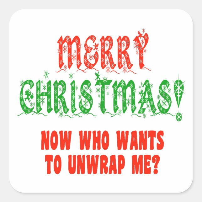 Adesivo Quadrado Eu sou seu presente (Frente)