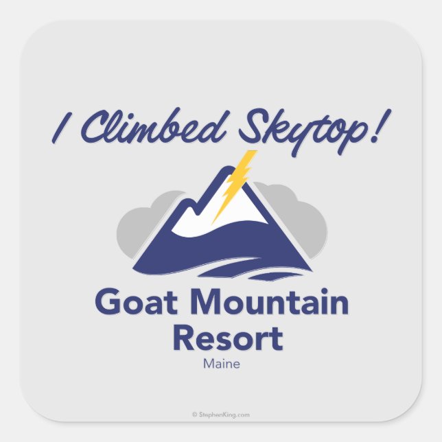 Adesivo Quadrado Eu Subi No Skytop! (Frente)