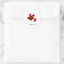 Eu Te Amo Vinhetas Quadradas