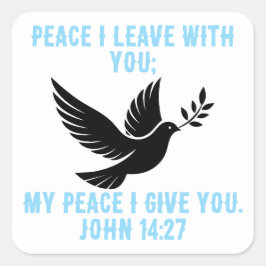 Adesivo Quadrado Eu te dou minha paz