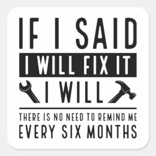 Adesivo Quadrado Eu Vou Corrigi-Lo