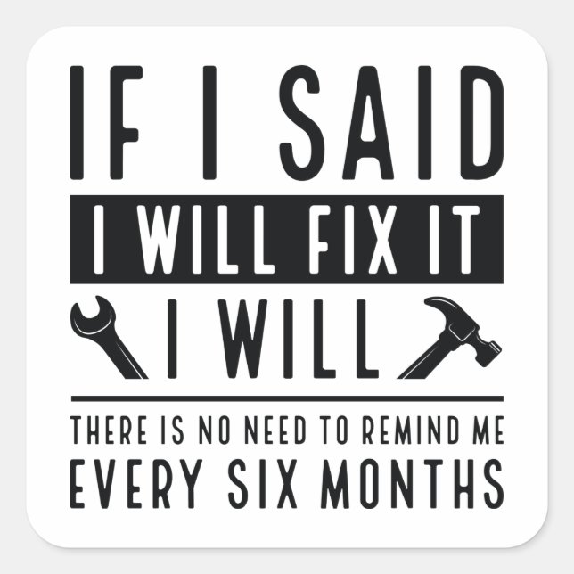 Adesivo Quadrado Eu Vou Corrigi-Lo (Frente)