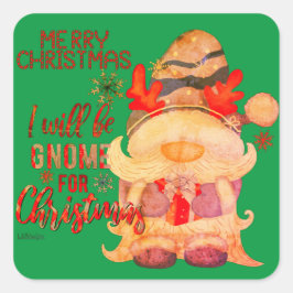 ADESIVO QUADRADO EU VOU SER NOME PARA O NATAL.