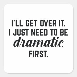 Adesivo Quadrado Eu vou superar isso