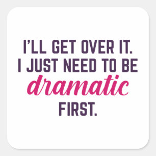 Adesivo Quadrado Eu vou superar isso