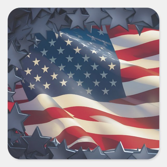 ADESIVO QUADRADO EUA (Frente)