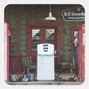 Adesivo Quadrado EUA, Arizona. Cloreto Ghost Town, velho gás