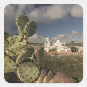 Adesivo Quadrado EUA, Arizona, Tucson: Missão San Xavier del Bac 2