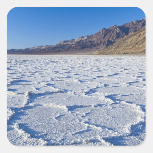 Adesivo Quadrado EUA, CA, Vale da Morte NP, Formações de Sal em