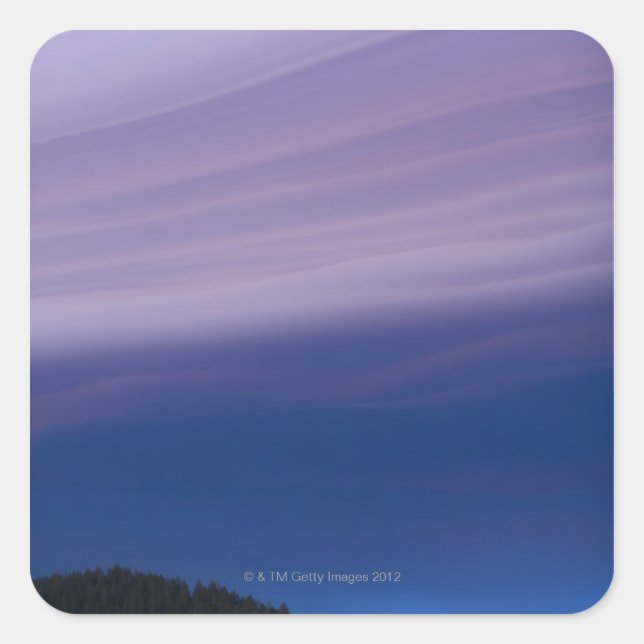 Adesivo Quadrado EUA, Califórnia, Lago Tahoe, Paisagem com (Frente)