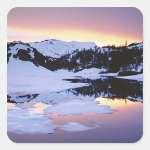 Adesivo Quadrado EUA, Califórnia, Montanhas de Sierra Nevada. O