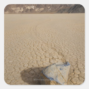 Adesivo Quadrado EUA, Califórnia, rocha movente no deserto 2