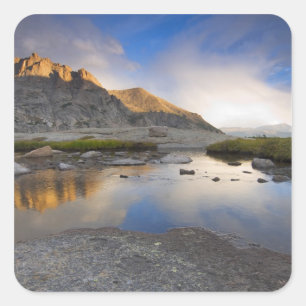Adesivo Quadrado EUA, Colorado, Parque Nacional Montanhas Rochosas.