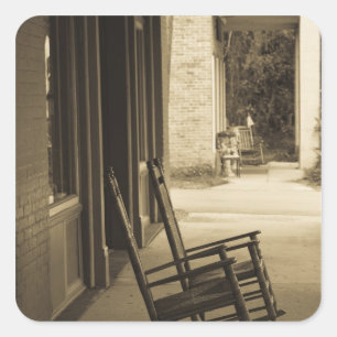 Adesivo Quadrado EUA, Flórida, Micanopy, o mais antigo povoado inte