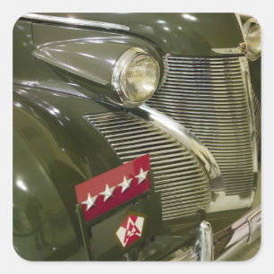 Adesivo Quadrado EUA, Kentucky, Fort Knox: Museu de Patton