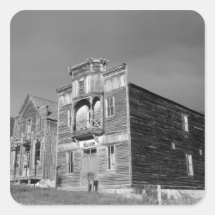 Adesivo Quadrado EUA, Montana, reunião do Elkhorn Fraternity Hall