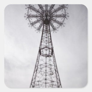 Adesivo Quadrado EUA, New York, Nova Iorque, Brooklyn: Coney