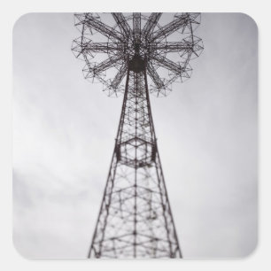 Adesivo Quadrado EUA, New York, Nova Iorque, Brooklyn: Coney