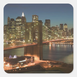 Adesivo Quadrado EUA, Nova York, Nova Iorque, Manhattan: