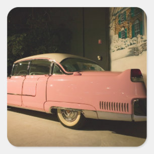 Adesivo Quadrado EUA, Tennessee, Memphis, Elvis Presley 3