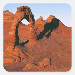 Adesivo Quadrado EUA, Utah, Arches NP. O Delicate Arch é um dos