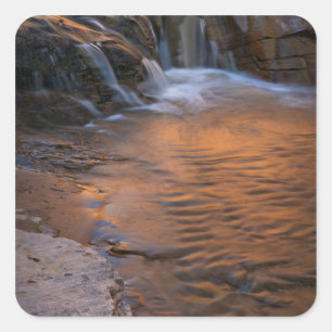 Adesivo Quadrado EUA, Utah, Escalante Wilderness. Cachoeira em