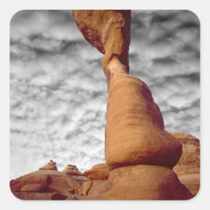 Adesivo Quadrado EUA, Utah, Parque Nacional Arches. Porção de