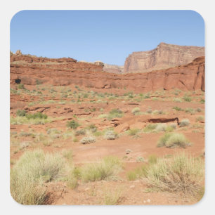 Adesivo Quadrado EUA, Utah, Parque Nacional Canyonlands, Shafer Can