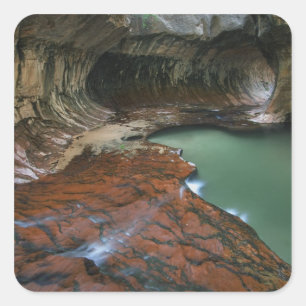 Adesivo Quadrado EUA, Utah, Parque Nacional Zion. Cênico a partir d