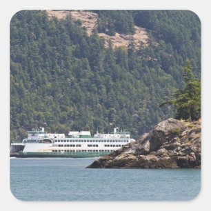 Adesivo Quadrado EUA, WA.Washington State Ferries