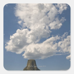 Adesivo Quadrado EUA, Wyoming, nuvens sobre a torre 2 do diabo