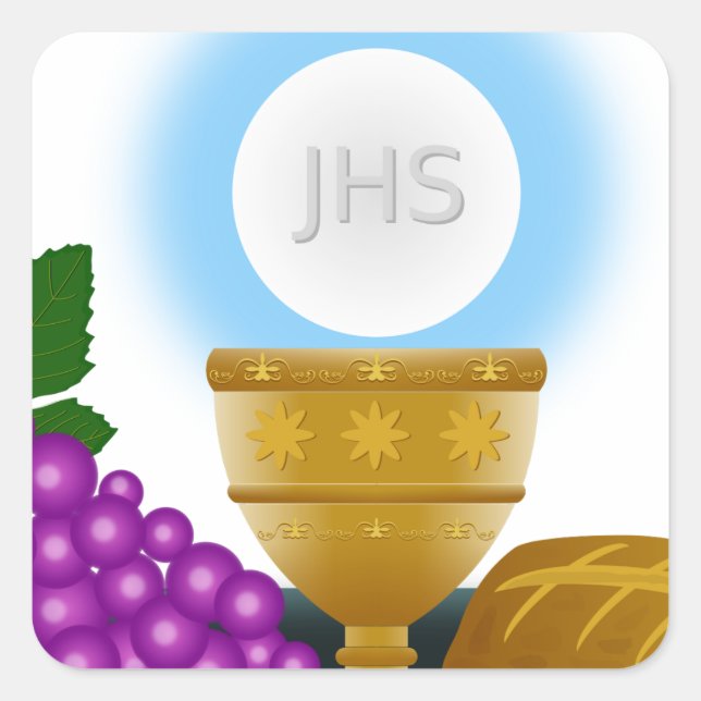 Adesivo Quadrado eucarista (Frente)